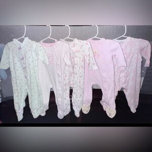 Little Me 5 Baby Girls  Footed Coverall 9 months